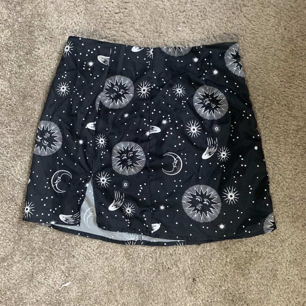 High waist fairygoth skirt with slit